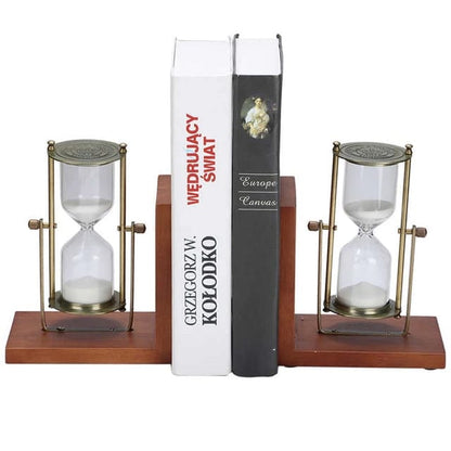 TIMEKEEPING ANTIQUE BOOKEND
