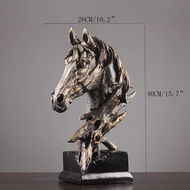 VINTAGE PROFILE HORSE SCULPTURE