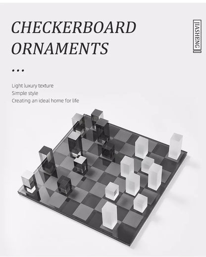TIZO FROSTED GLASS CHESS SET