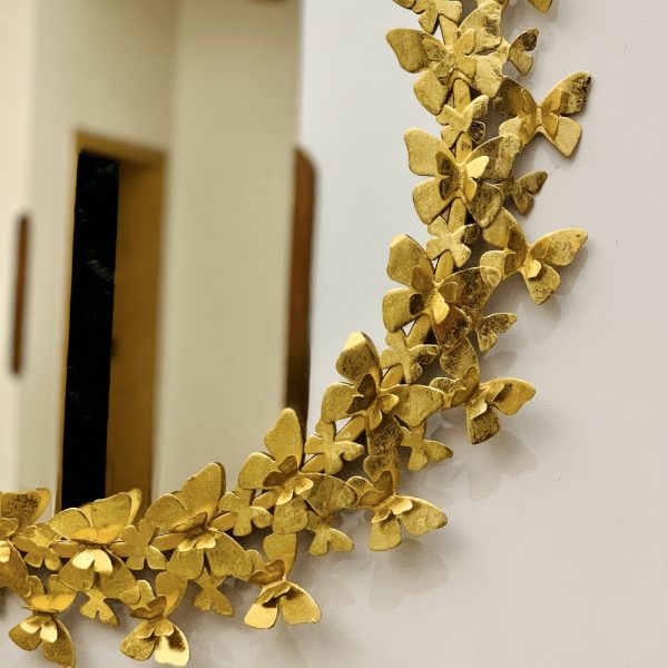 BUTTERFLY DESIGN WALL MIRROR