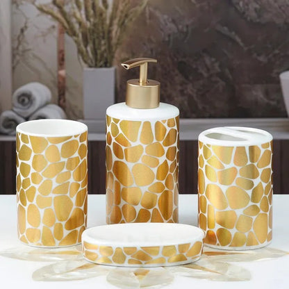 GOLDEN DESIGN BATH SET