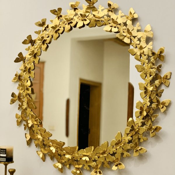 BUTTERFLY DESIGN WALL MIRROR