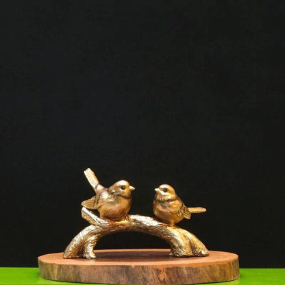 GOLDEN SPARROWS SCULPTURE