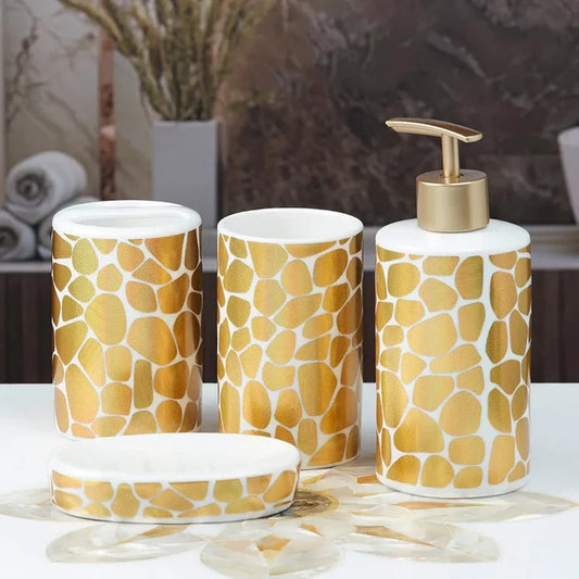 GOLDEN DESIGN BATH SET