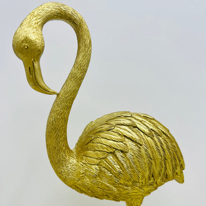 GOLDEN FLAMINGO SCULPTURE (PAIR)