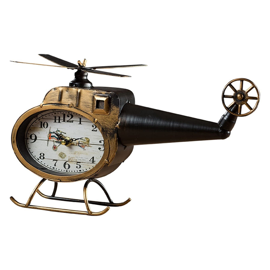 DECORATIVE AIRCRAFT TABLE CLOCK