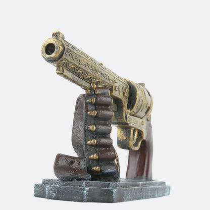 DECORATIVE PISTOL WITH BULLETS