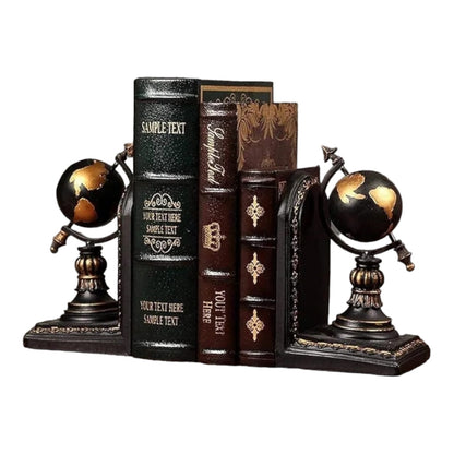 WORLD MAP BOOK HOLDER (PAIR)